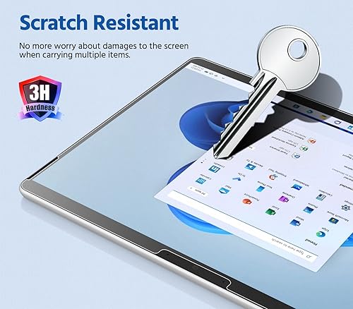 Vista 6 de MoKo Protector de pantalla mate PET para Microsoft Surface Pro 10 2024 / Surface Pro 9 de 13 pulgadas 2022 / Pro 8 2021 / Pro X, escribe, dibuja