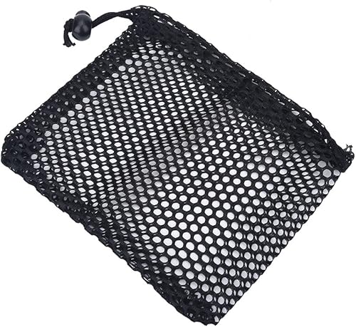 Miniatura 2 de VGEBY1 Bolsa de pelota de golf, bolsa de malla de golf lavable con cordón con 3 tamaños para accesorios de golf (S)