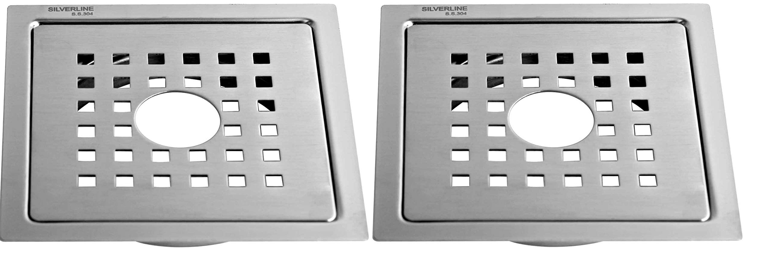 Buy Silver Line Stainless Steel Grade 304 (18/8) Bathroom Drain Cover