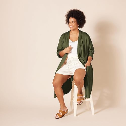 Miniatura 8 de Tienda Essentials Bata ligera de punto gofre de longitud media para mujer (disponible en tallas extragrandes)