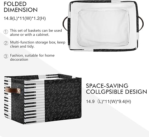 Miniatura 34 de AUUXVA Cesta de almacenamiento de estrellas de mar tropical, playa, conchas marinas, caja de almacenamiento de lona duradera plegable para juguetes