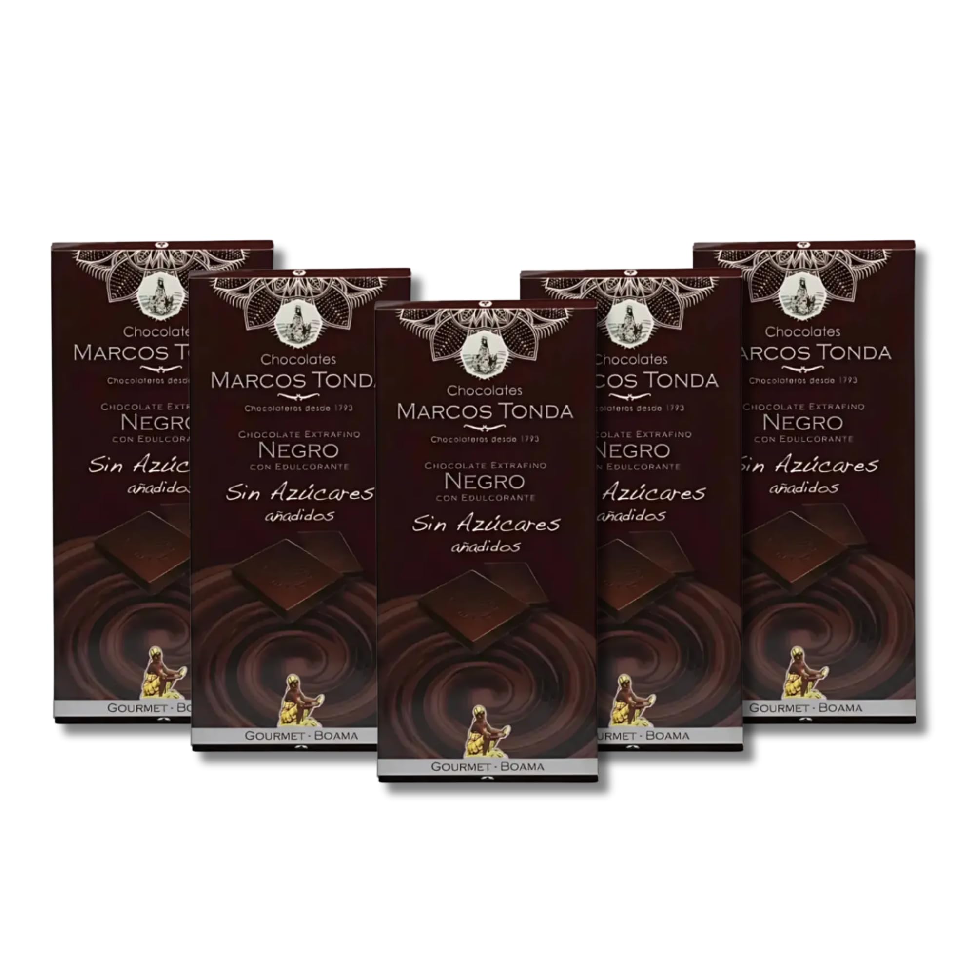 Chocolates Marcos Tonda – Chocolate Gourmet Boama X5 | Chocolate Negro 85% Cacao X5 | Chocolate Sin Azucar Añadido | Chocolates Originales Para Regalar | Desde 1793 — view 17