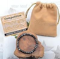 Vista 472 de MASSIVE BEADS Pulsera elástica de yoga hecha a mano con piedra natural, cristal curativo, energía, regalos para adultos unisex de 0.157 in, 0.236