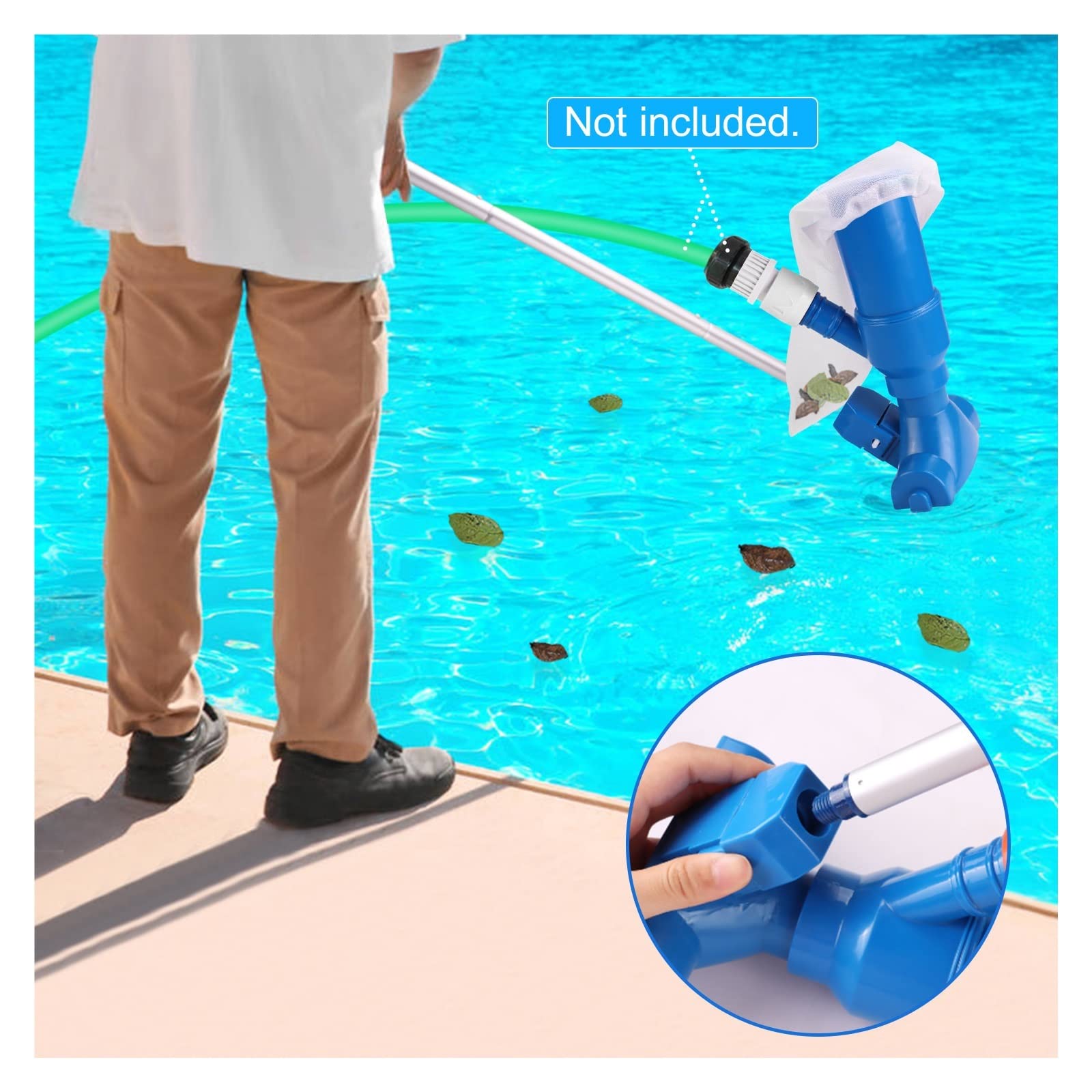 Zestaw narzędzi do czyszczenia odkurzacza basenowego Głowica ssąca Spary Jet Cleaner z siatką do fontanny w basenie Spa
