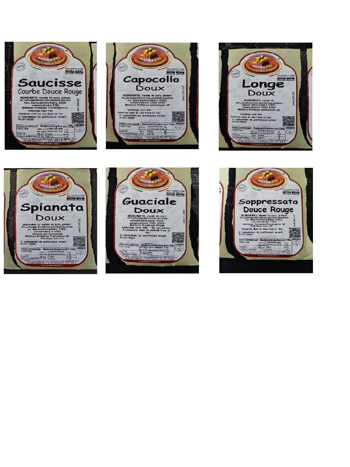 Moretti® Coffret Cadeau Salami Et Accessoires | Spécialités de salami de Calabre | voyage dans le goût sucré et épicé | Diverses combinaisons | De nombreux accessoires pour la maison (mixte)