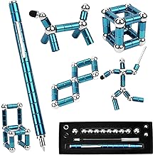 QAQcew Fidget Pen, Decompression Magnetic Fidget Toy Pen, Magnet Pen Fidget Toy Relieve Pressure Novel Toy Gift for Kids or Friends! （Blue）