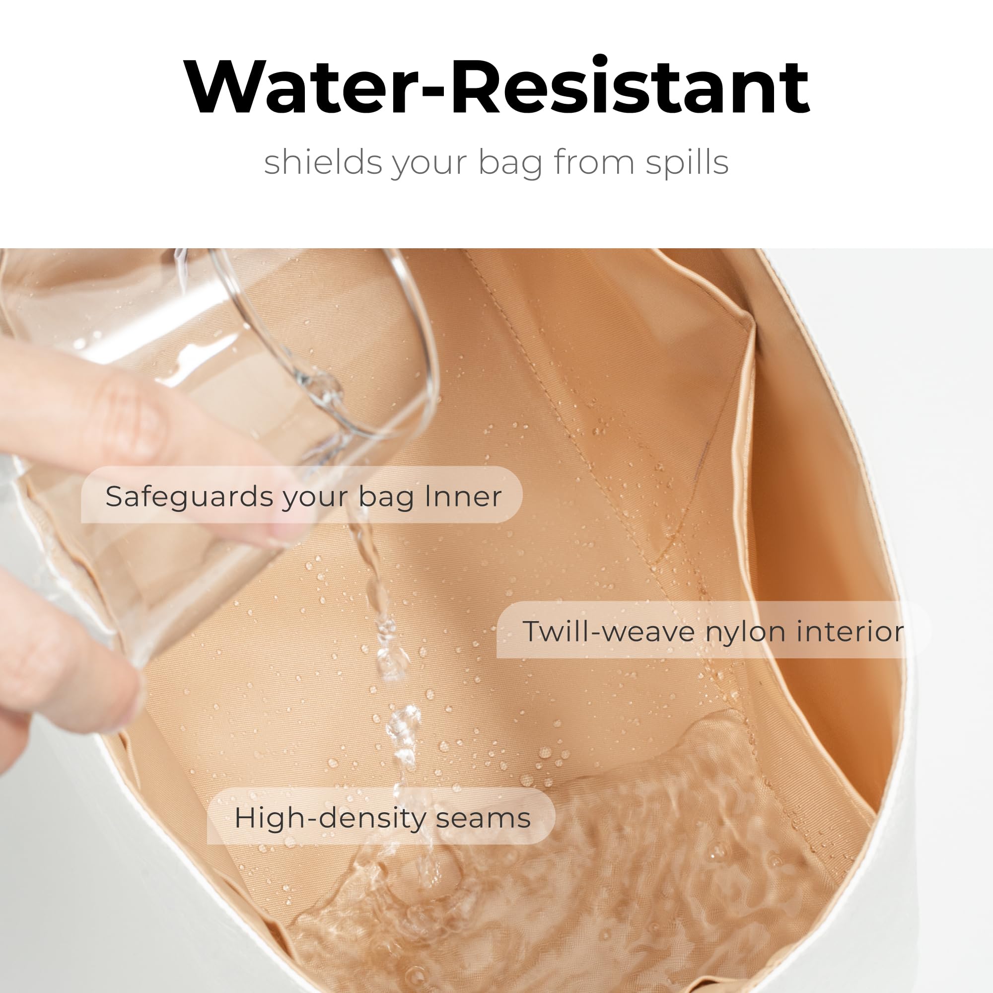 Organizador de bolso para LV Diane, ajuste personalizado en el interior de alta calidad, ligero, resistente al agua, inserto de bolso con accesorios para portavasos