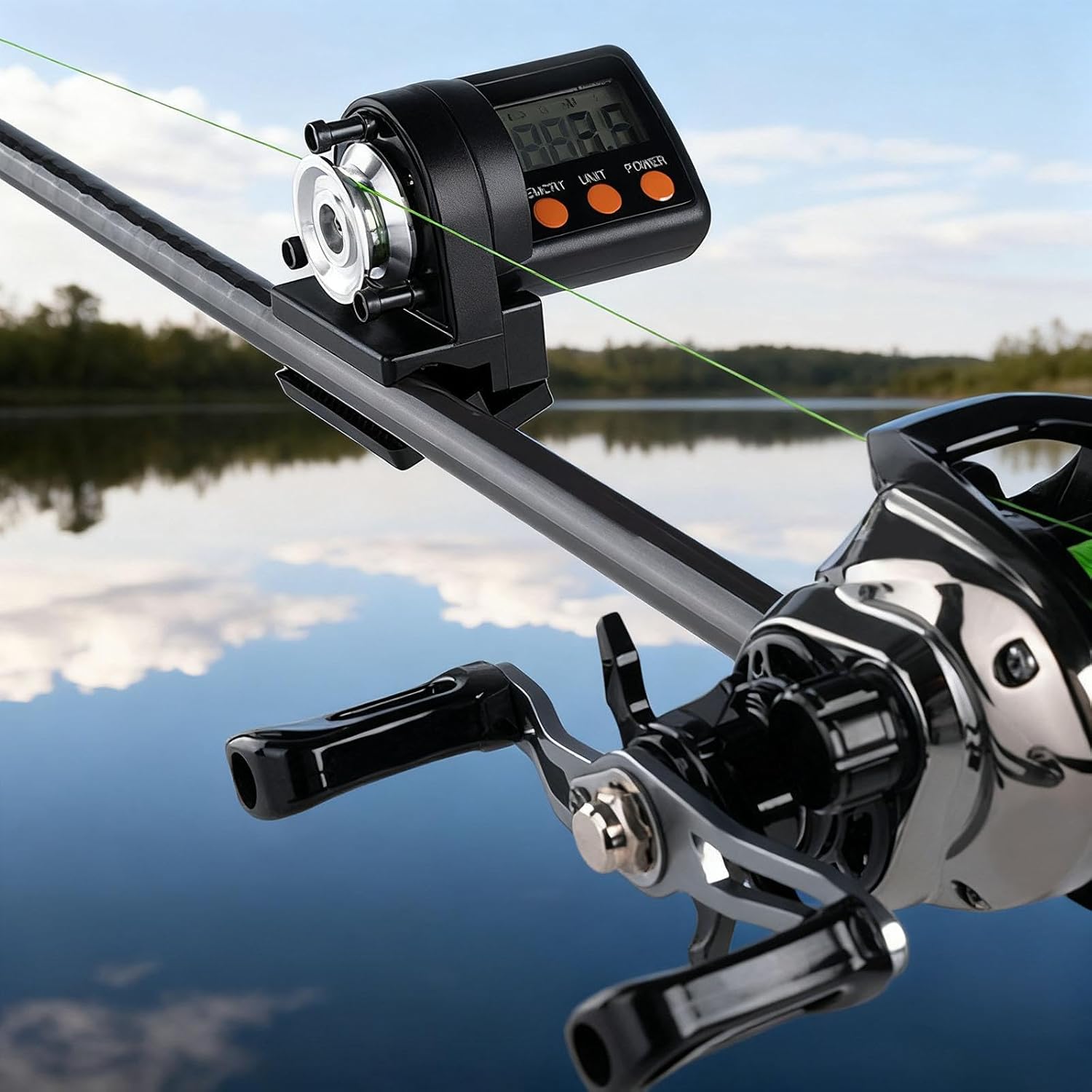 Ｋｏｋｉｙａ デジタル釣り糸カウンター 実用的な双方向測定ラインカウンター
