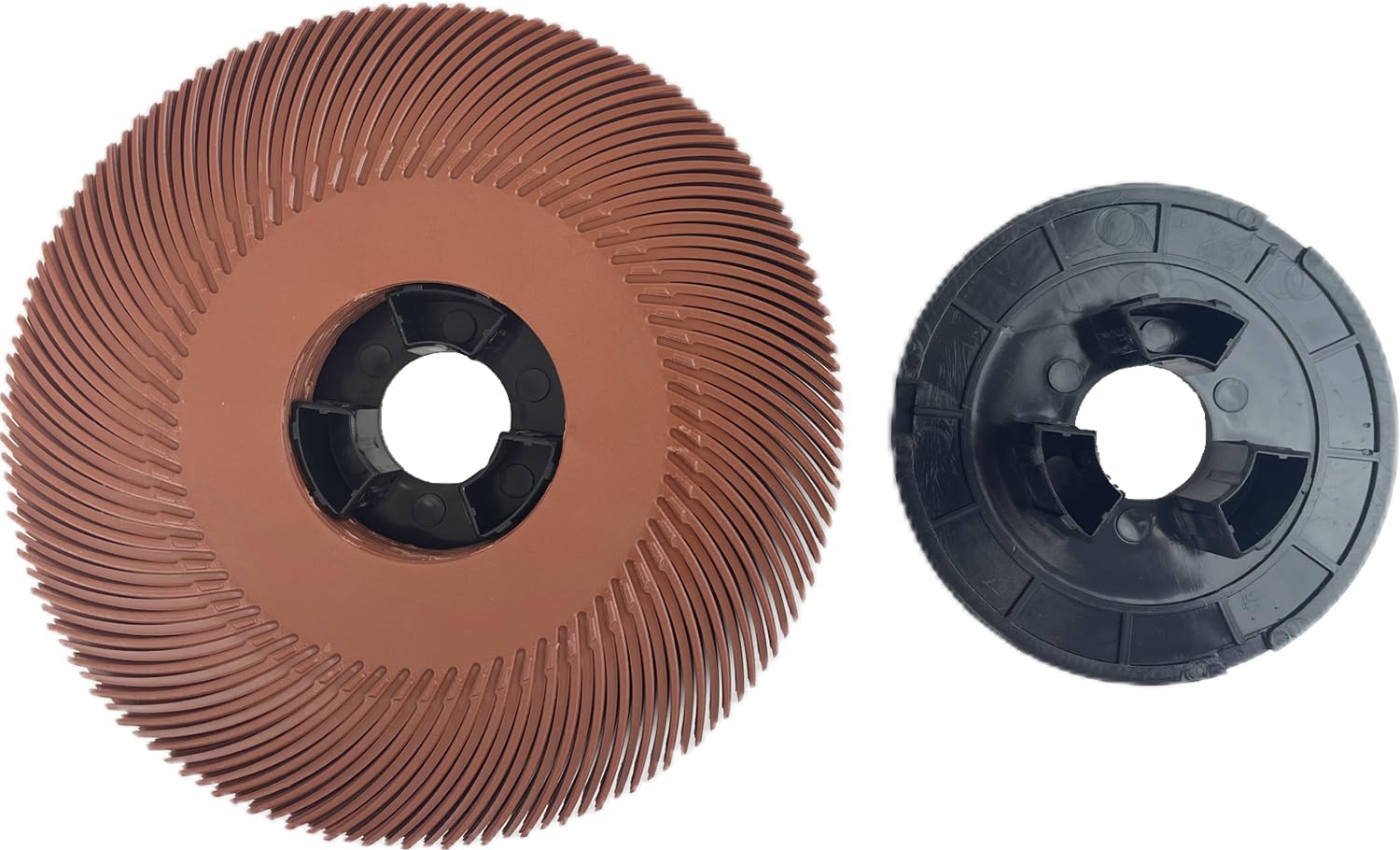 10pcs 6 Inch Radial Bristle Brush with Adapter 320 Grit, Abrasive Disc for Metal