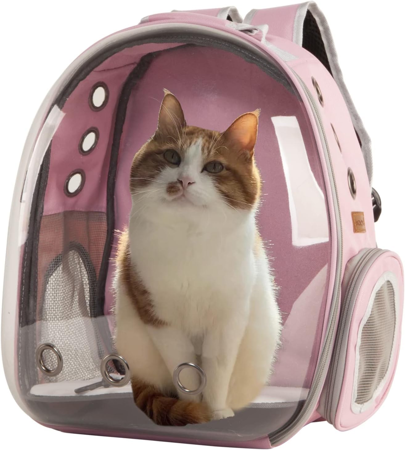 HomeCloud Transparent Pet Carrier Backpack with Leash - for Travel | Hiking | Outdoor Activities | Designed with Breathable Space | Ventilated | Airline-Approved | for Puppies & Cats (Pink) (B0CG9HX6ZL) Amazon Price History, Amazon Price Tracker