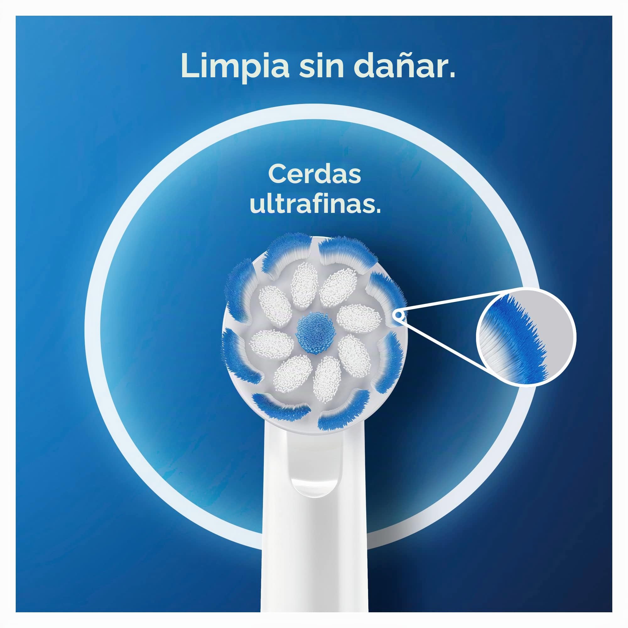 Oral-B Sensitive Clean Cabezales De Recambio Tamaño Buzón, Pack de 12 Recambios Originales Con Tecnología CleanMaximiser para Cepillos de Dientes Eléctricos