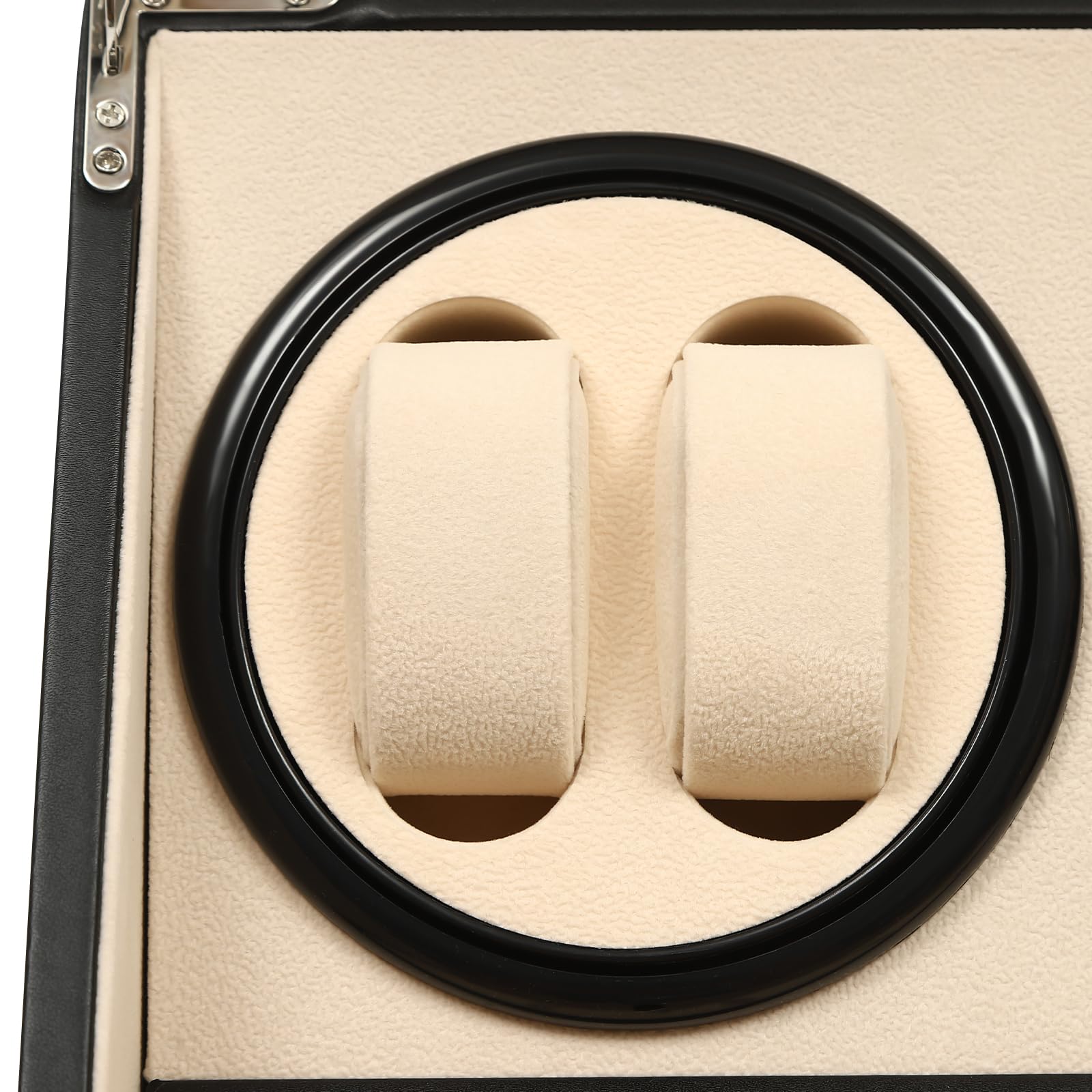 Automatik Uhrenbeweger,Braun Watch Winder,Uhrenständer Uhrendreher Watch Winder Uhrenkasten Luxuriöser Uhrenbeweger, für 4 Automatikuhren + 6 Gitter Uhrenspeichergehäuse