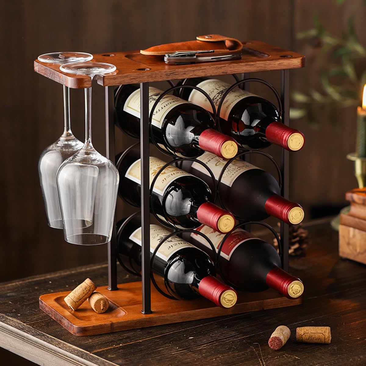Weinregal Für 8 Flaschen – Platzsparend, Zur Aufbewahrung Oder Dekoration
