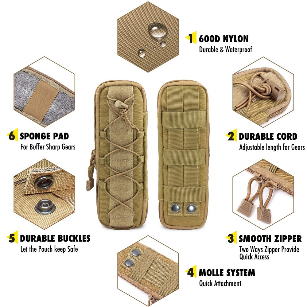 Fondina per Torcia Tattica, Custodia per Cintura in Pelle PU per Coltelli, Porta Coltelli Portautensili per Escursionismo, Campeggio e Alpinismo All'Aperto, Borsa per Cesoie o Pinze Fondina per Torcia Tattica, Custodia per Cintura in Pelle PU per Coltelli, Porta Coltelli Portautensili per Escursionismo, Campeggio e Alpinismo All'Aperto, Borsa per Cesoie o Pinze