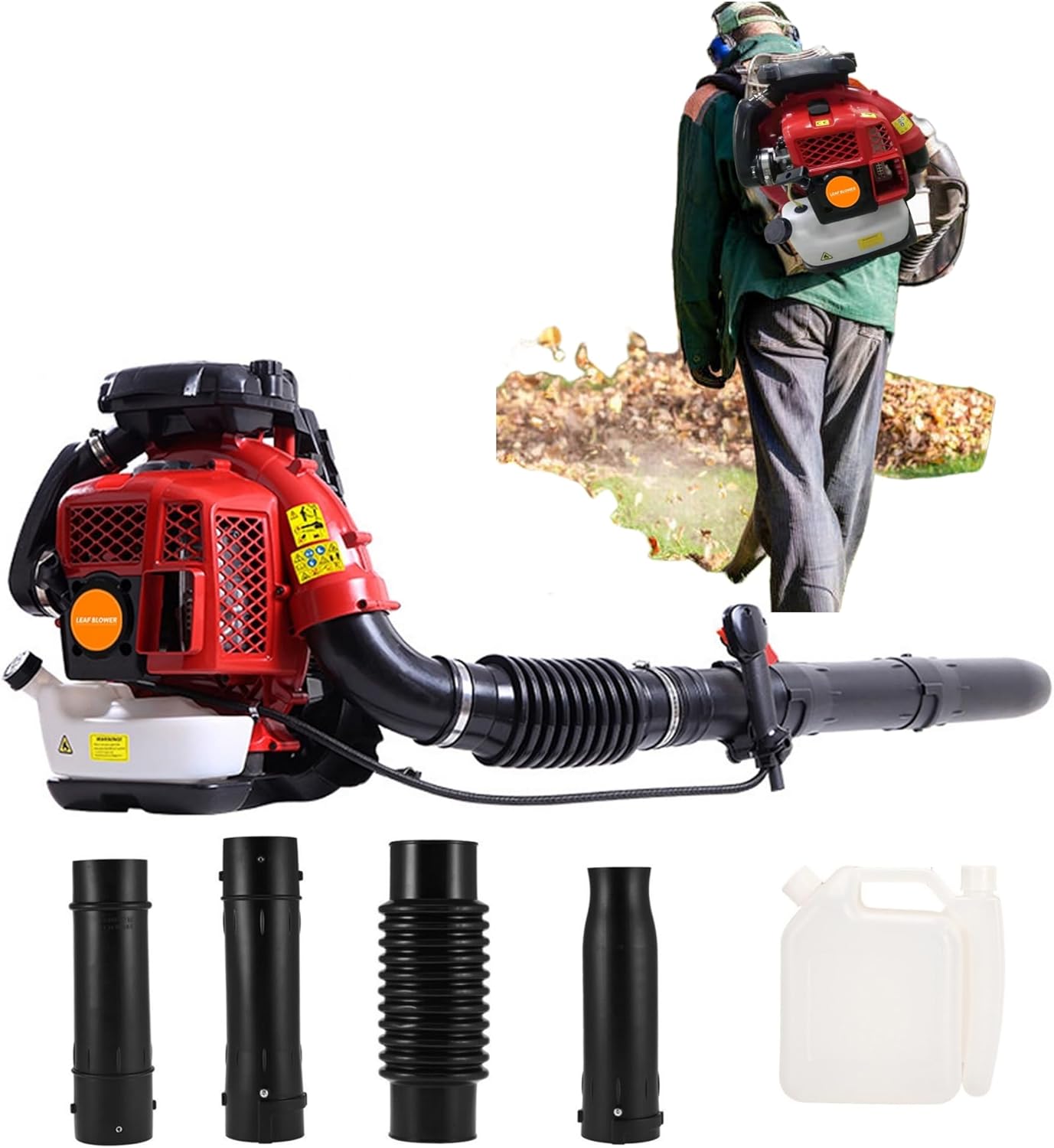 Gas Powered Backpack Leaf Blowers, 2Cycle Gasoline Powered