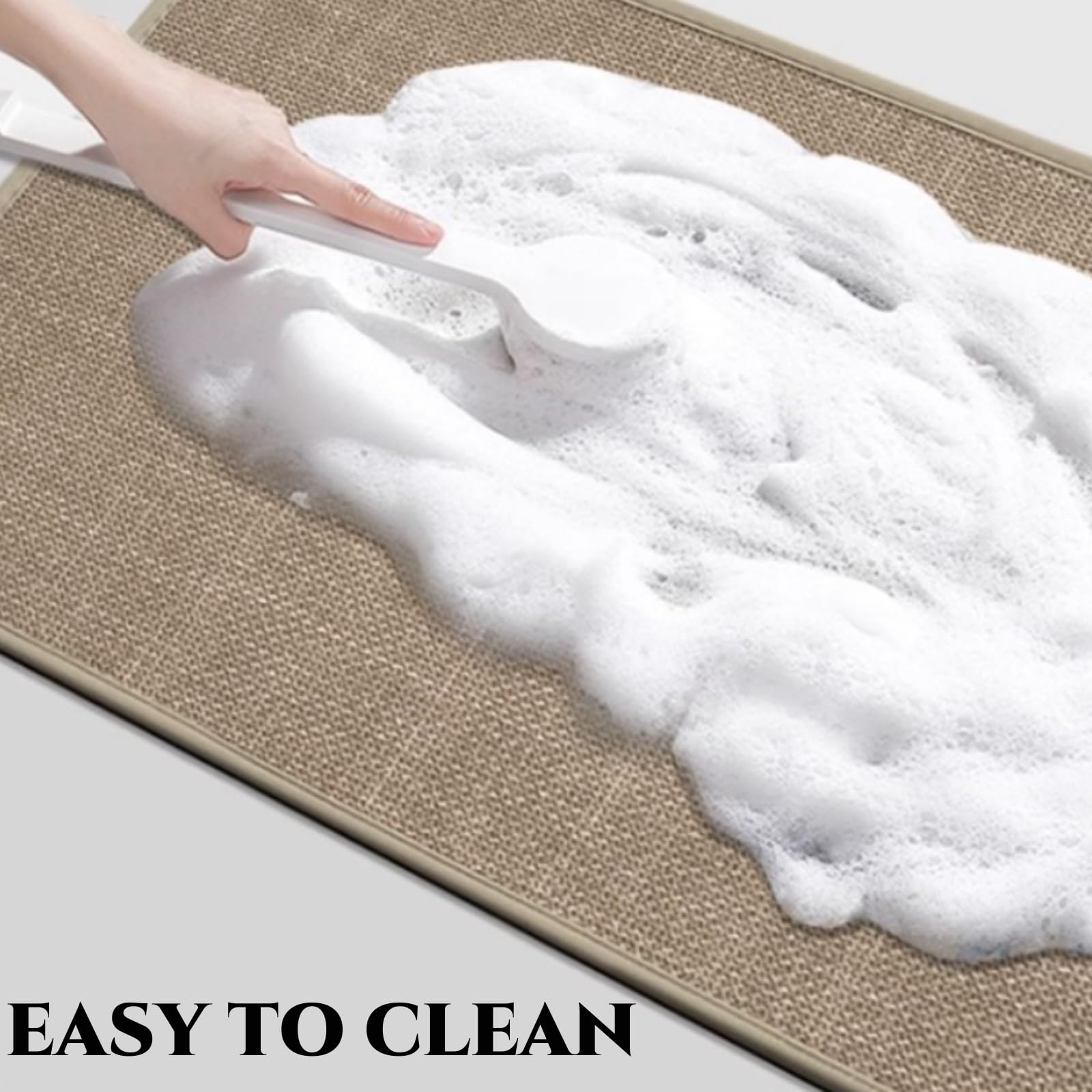 Tapis De Bain D'Angle Circulaire Antidérapant - Doux, Épais, Absorbant, Pour Salle De Bain (Noir) - 4