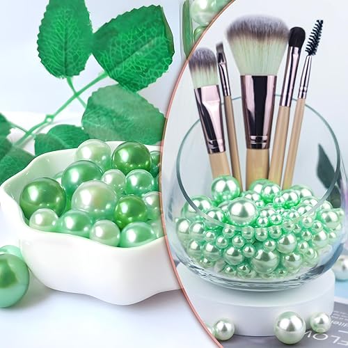 Miniatura 5 de Perlas flotantes negras y rojas  150 cuentas de perlas negras y rojas para jarrones de centros de mesa  Cuentas flotantes negras y rojas de 8140.787