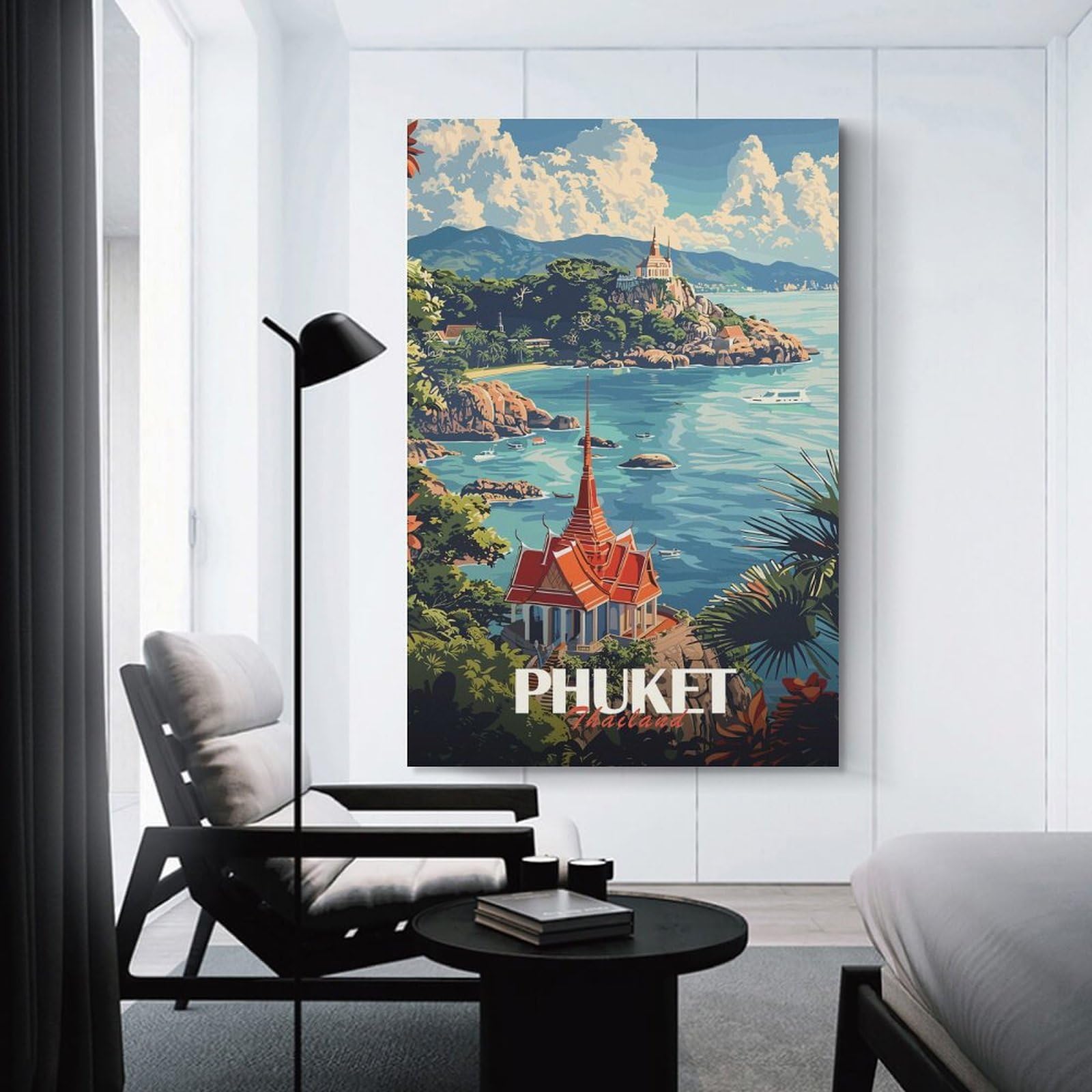 Junmoney Phuket Thailand Travel Decorative Canvas Print, 20x30inch(50x75cm), for Hallway, Entryway Or Landing, Home Artwork for First Impressions