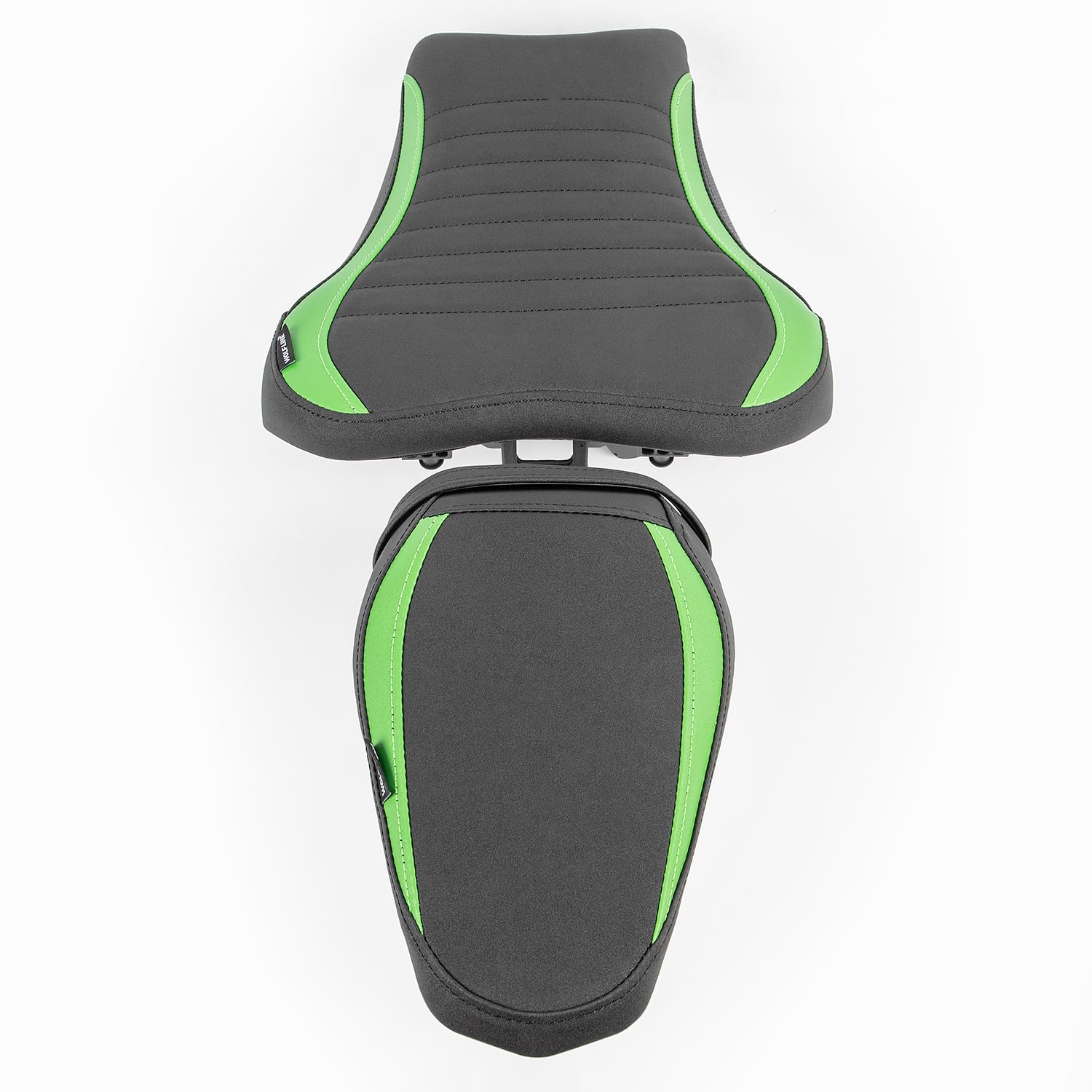Ensemble de coussins de siège conducteur avant en cuir pour moto adapté pour Z900 Z 900 2017 2018 2019 2020 2021 2022 2023 2024 Coussin arrière doux pour soulager la pression, vert