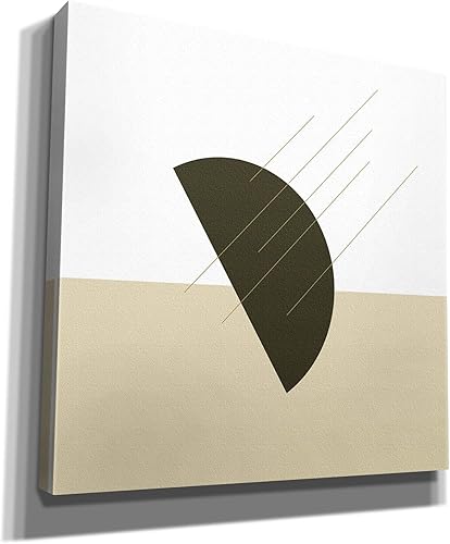 Miniatura 2 de Epic Graffiti 'Semi Circle-Ray Of Sunshine Green' por Sabrina Balbuena, arte de pared en lienzo, 12 x 12 pulgadas