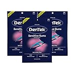 DenTek Comfort Clean Sensitive Gums Floss Picks, Soft & Silky Ribbon, 150 Count, 3 Pack