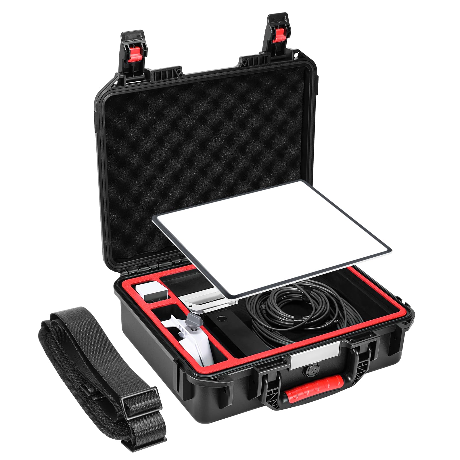 AMAZEAR Starlink Mini Accessories Waterproof Hard Case, torba do przenoszenia dysków Starlink, kompatybilna ze stojakiem, zasilaczami, kablami i innymi akcesoriami.