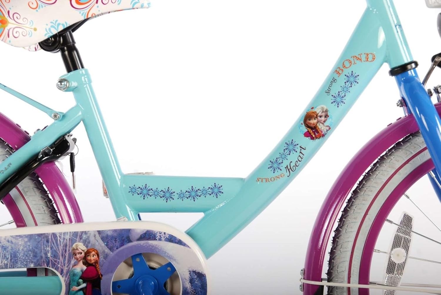 20 pollici bicicletta per bambini Regina di ghiaccio Bicicletta ragazza  Disney Frozen Anna e Elsa 52061 : Sport e tempo libero
