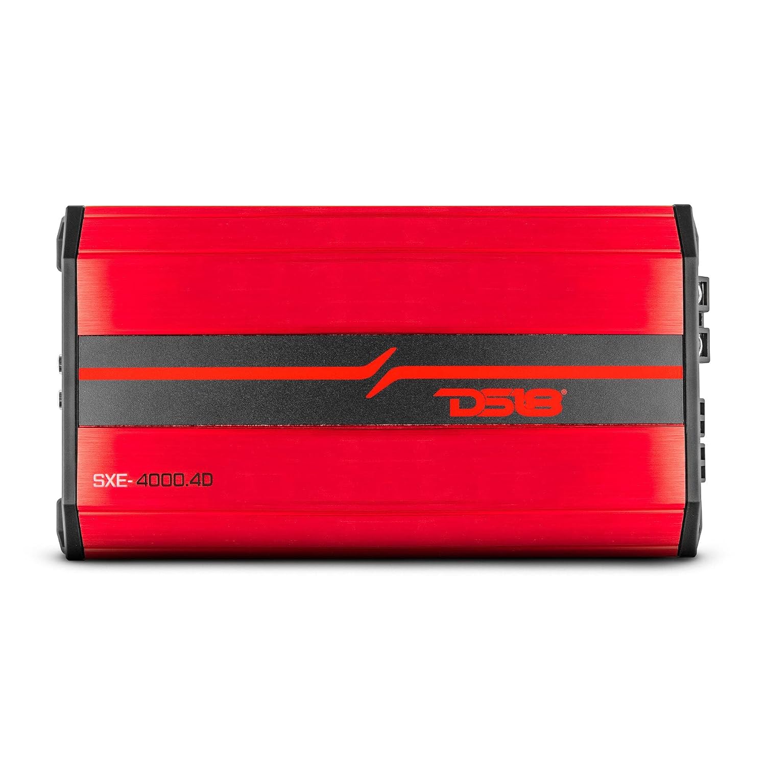DS18 SXE-4000.4D/RD Car Amplifier Stereo Full-Range Class D 4-Channel 275x4 RMS @4 OHM 4000 Watts - Powerful and Compact Amp for Speakers in Car Audio System (Renewed), RED