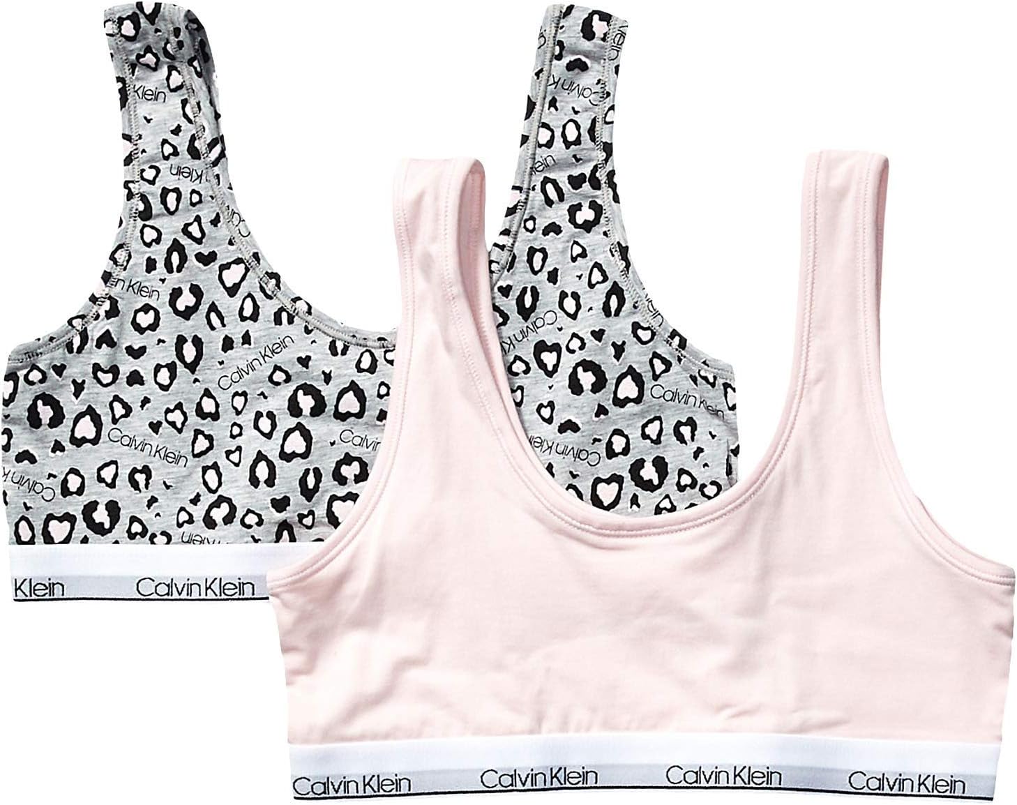 Calvin Klein ガールズ モダンコットンブラレット シングルとマルチパック
