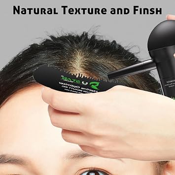 Ustar 4 in 1 Hair Building Fibers Set for Thinning Hair Thickening Natural Hair Loss Concealer Powder for Men & Women Bald Spot Cover Up and Hair Volume Enhancer 27.5g Black