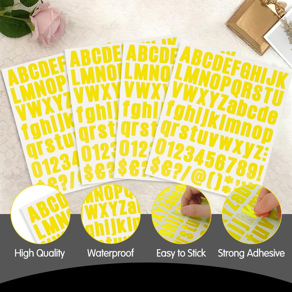 Sticky Letters 500 Pcs Letter Stickers For Bulletin Boards - 2 Inch