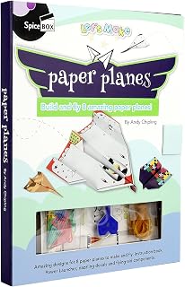 SpiceBox Children's Activity Kits Let's Make Amazing Paper Planes Age Range 8+, Multicolor (10007)