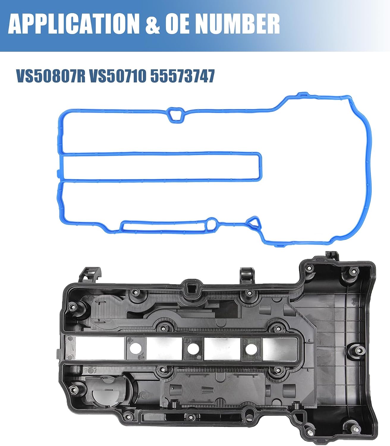 Sorello Engine Valve Cover Gasket Set Compatible with Chevy Cruze Limited Sonic Trax Volt for Buick Encore 1.4L L4 - Replace VS50807R VS50710 55573747