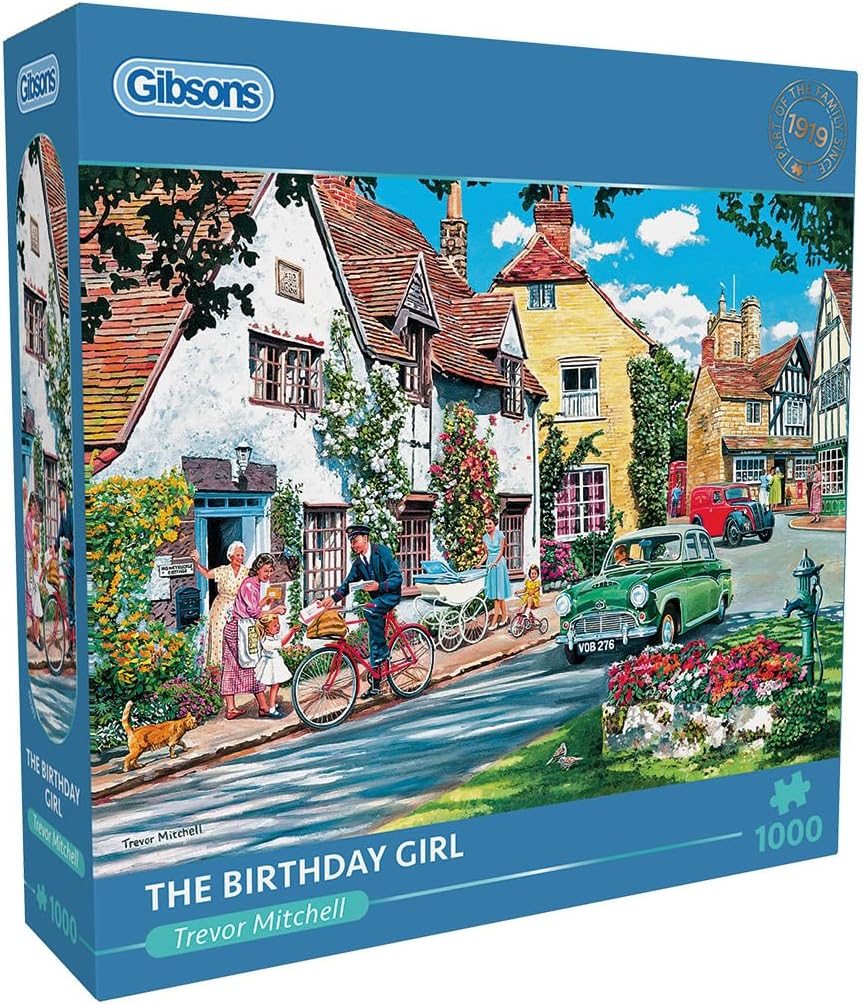 The Birthday Girl 1000 Piece Jigsaw Puzzle | Nostalgic Jigsaw Puzzle | Sustainable Jigsaw Puzzle for Adults | Premium 100% Recycled Board | Great Gift for Adults | Gibsons Games G6393