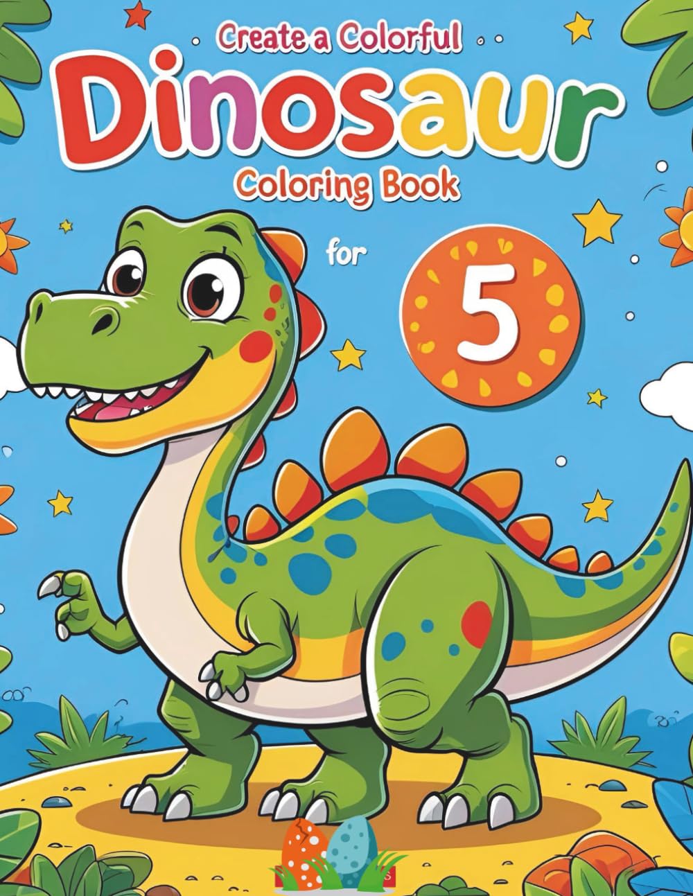 Dinosaur Coloring Book: Fun Dinosaur Coloring book | Ideal for Preschool and Early Elementary Kids (Fun, relaxing & Educational Coloring Book Series for Kids)