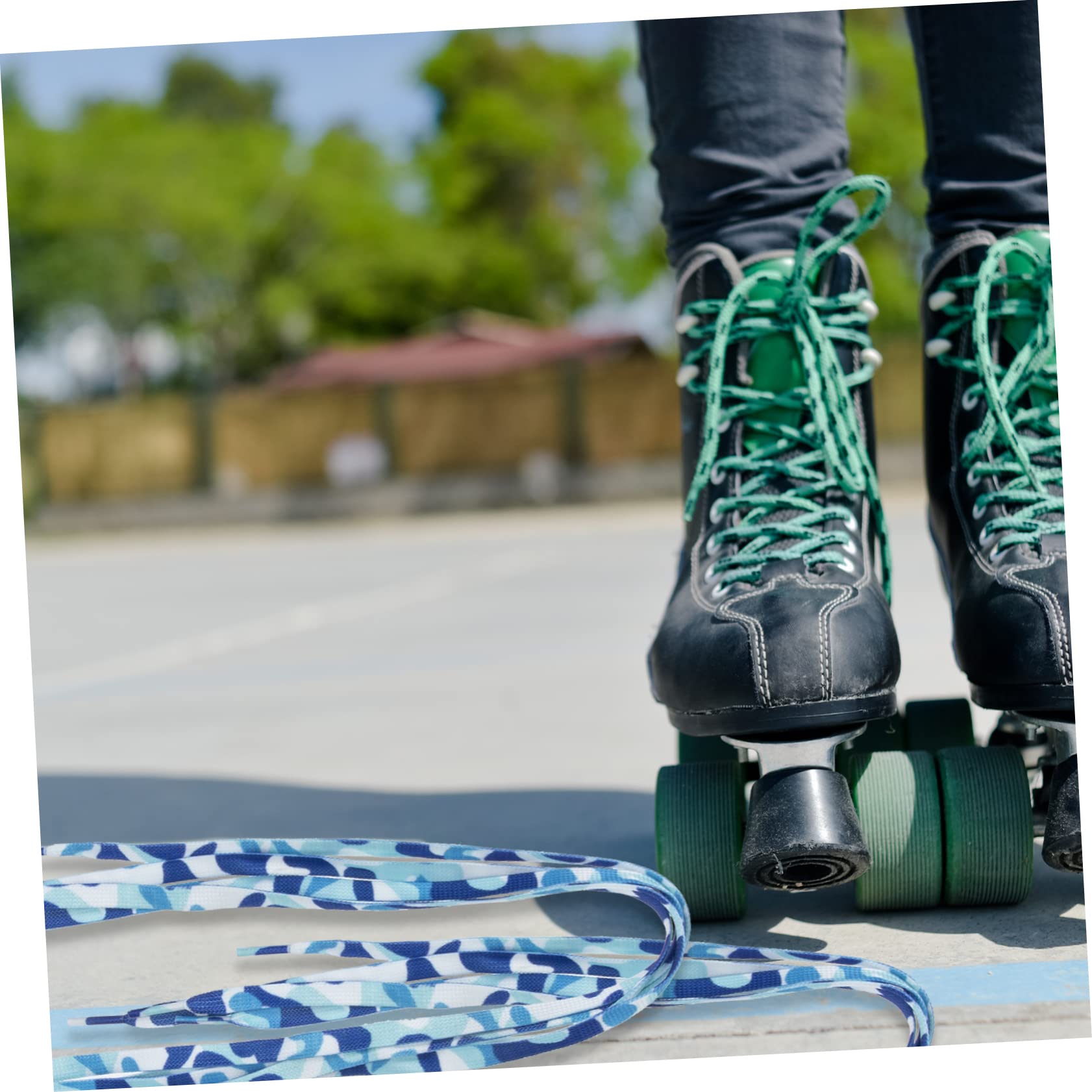 BESTYASH lacets de skate lacets de baskets de patins de bottes rouges roses chaussures couleur plats de couleur universels polyester
