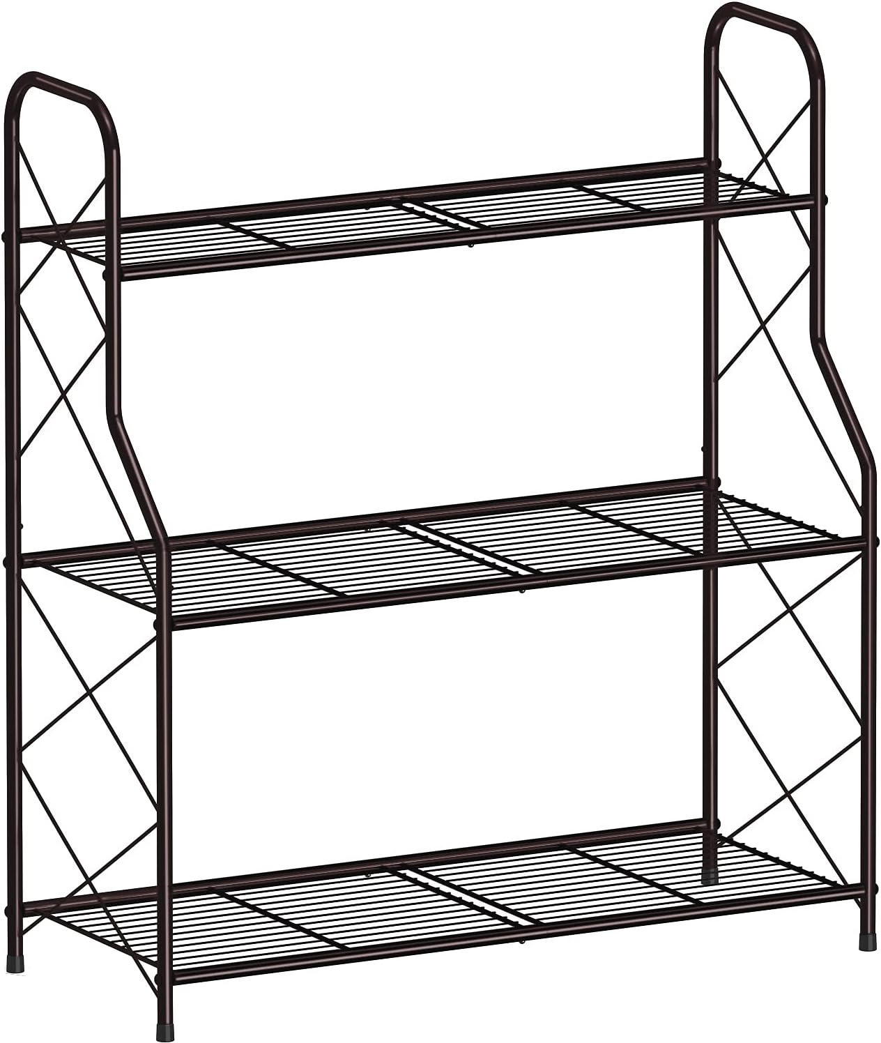 Auledio Plant Stand Rack 3 Tier Indoor Outdoor Multiple Holder Shelf,Bronze