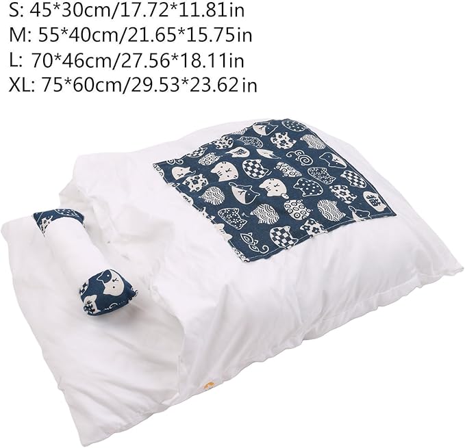 Cama Cueva para Perro Pequeño Grande con Almohada Lavable miniatura 4