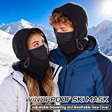 Beehow Balaclava Ski Mask – Fleece thermal balaclava ski mask