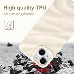 QLTYPRI Phone Case for iPhone 13 Case iPhone 14 Case, Cute Wave Water Ripple Pattern Aesthetic Phone Case for Girls Women, Slim Soft Silicone Shockproof Protective Cover - White