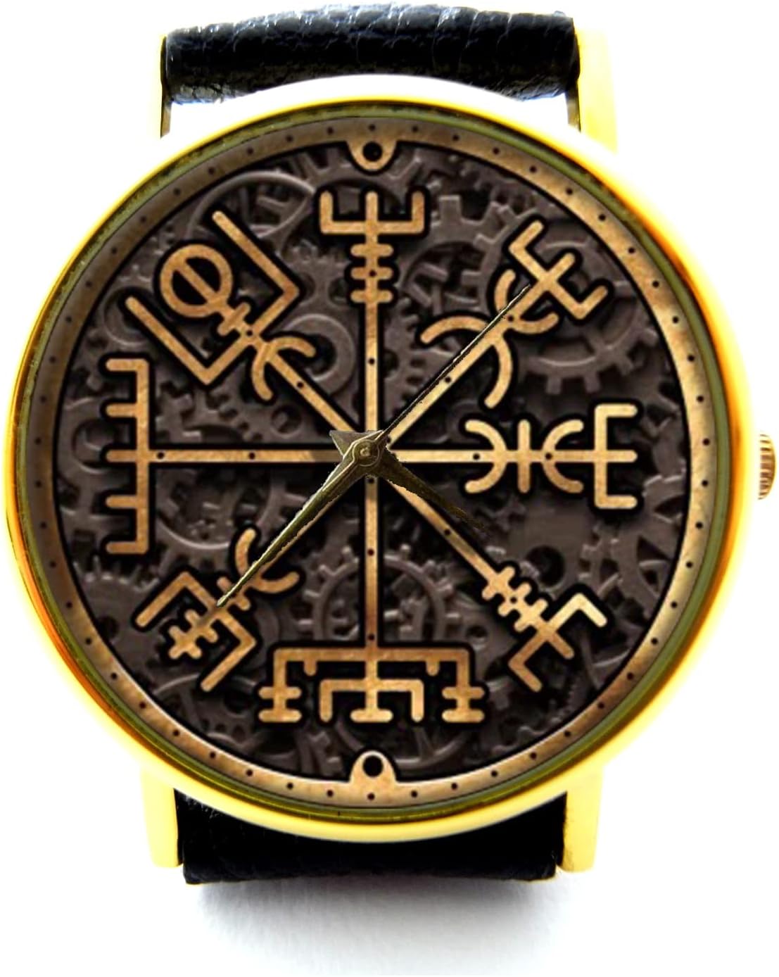 Viking Compass Leather Watch, Viking Compass Ladies Watch, Unisex Watch, Viking Compass Jewelry P453