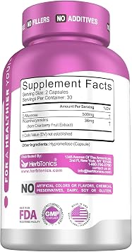 Herbtonics Fast Acting Urinary Tract Cleanse Treatment | Formula UTI with 36 mg PAC | Medical-Grade Cranberry Supplement for Urinary Tract Support (60 Count (Pack of 1))