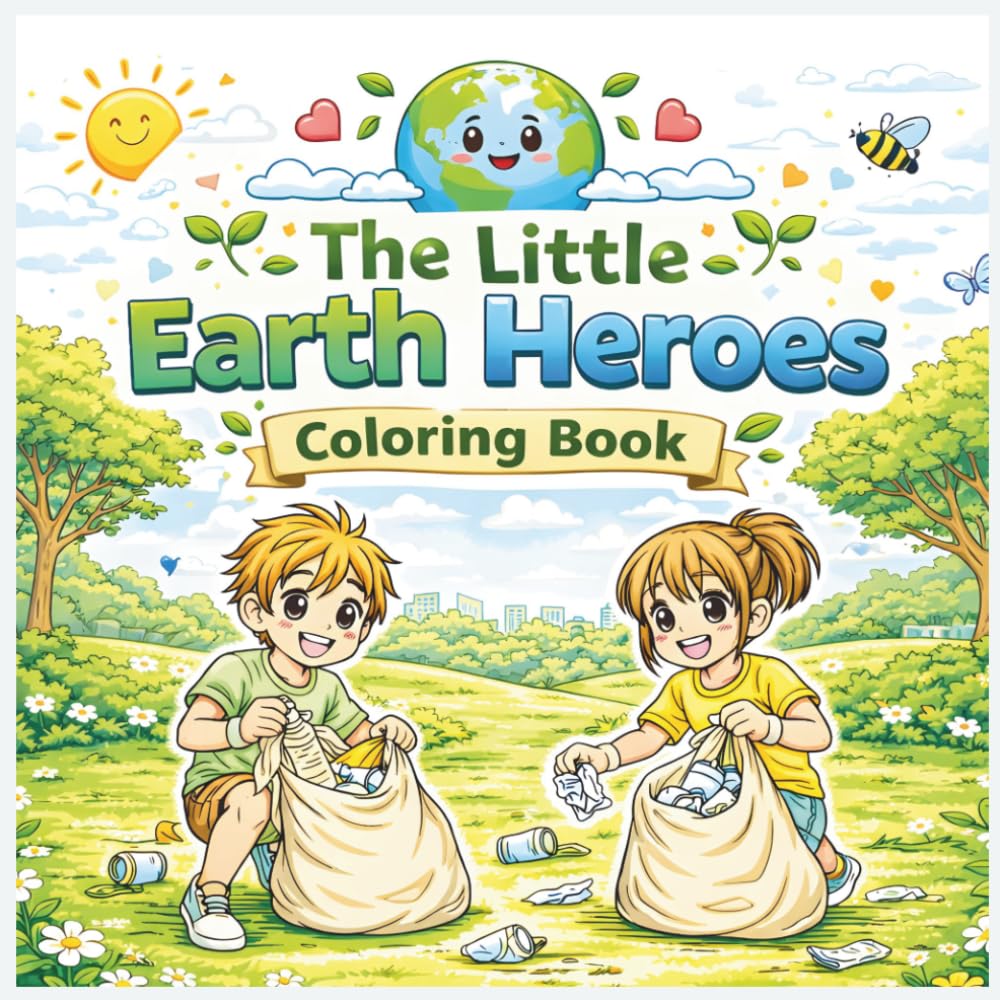 The Little Earth Heroes Coloring Storybook for Kids: Fun Eco Adventure Teaching Environmental Awareness, Responsibility & SEL for Ages 3–8