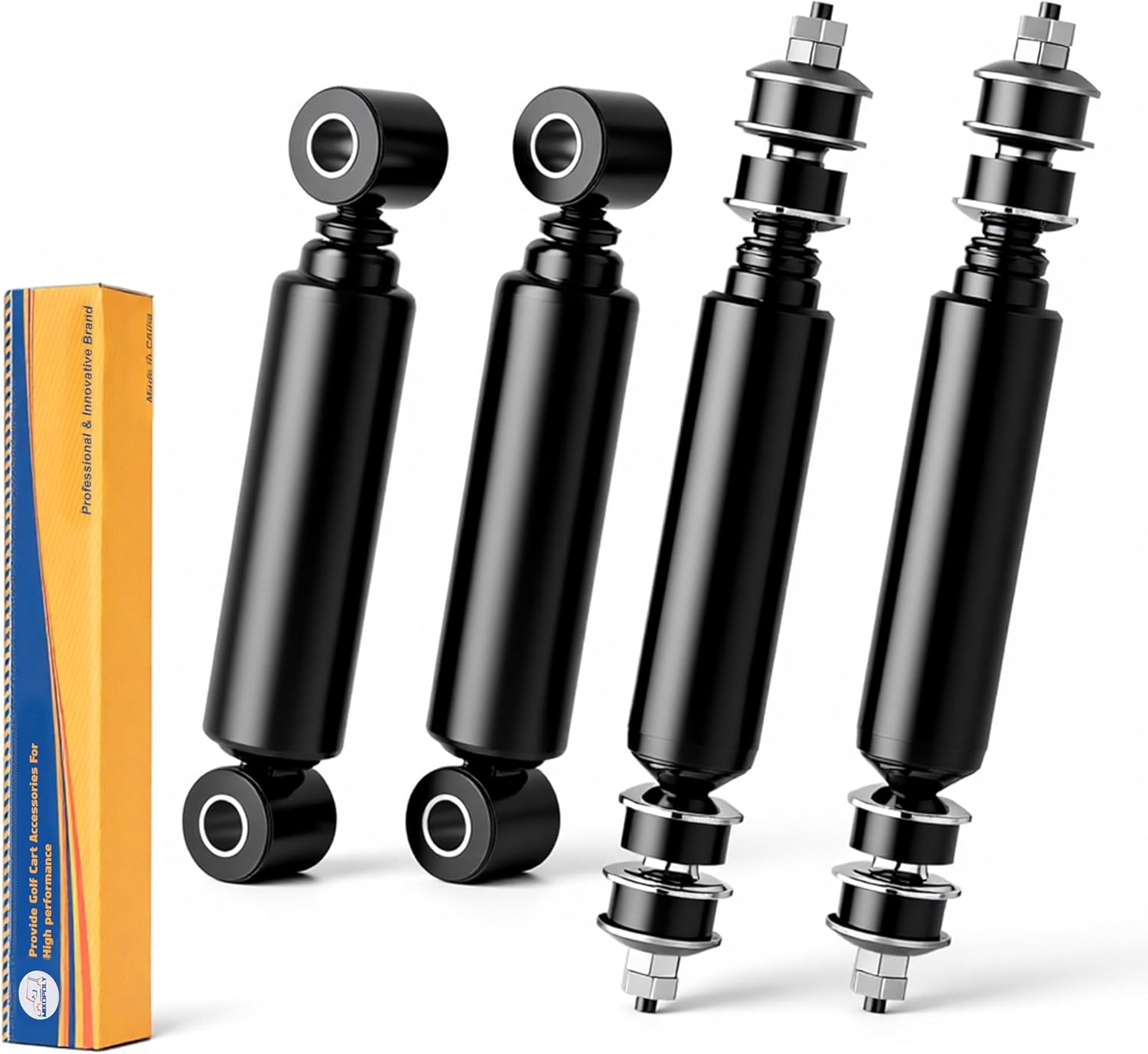 Golf Cart Shock Absorbers Kit for Club Car DS/Carryall/Precedent/Onward/Tempo Model 1981-UP, Front Rear Shocks Replaces OEM 1014235 1015813 102588601 1010991 1014236 1013164 102588501 1012183