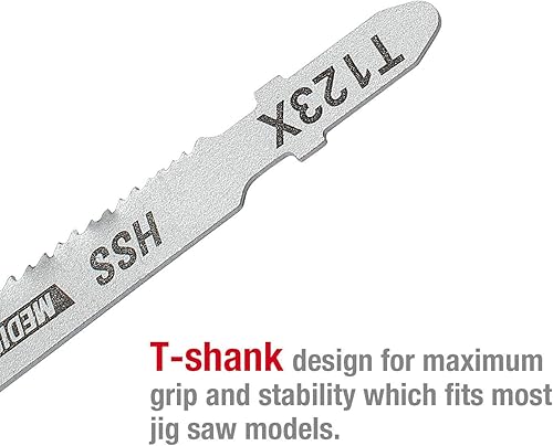 Miniatura 3 de WORKPRO WORKPRO Juego de hojas de sierra de sierra de calar con mango en T de 25 piezas + abrazaderas de mini barra para carpintería