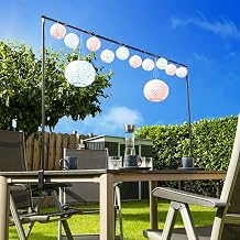 Haushalt International Table Rail with Clamps Decorative Table Frame Table Decoration Rod for Table Decoration Extendable