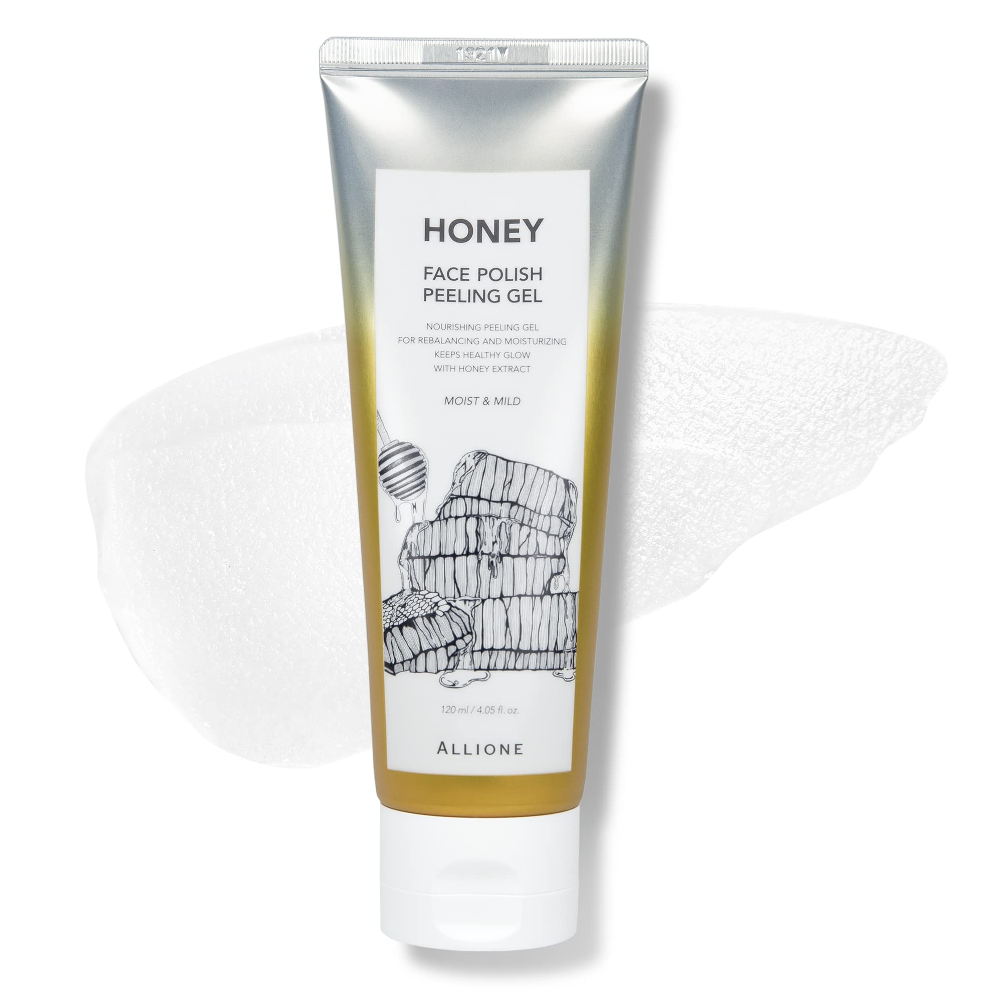 Allione Face Polish Peeling Gel Honey 120ml | Gentle Exfoliating