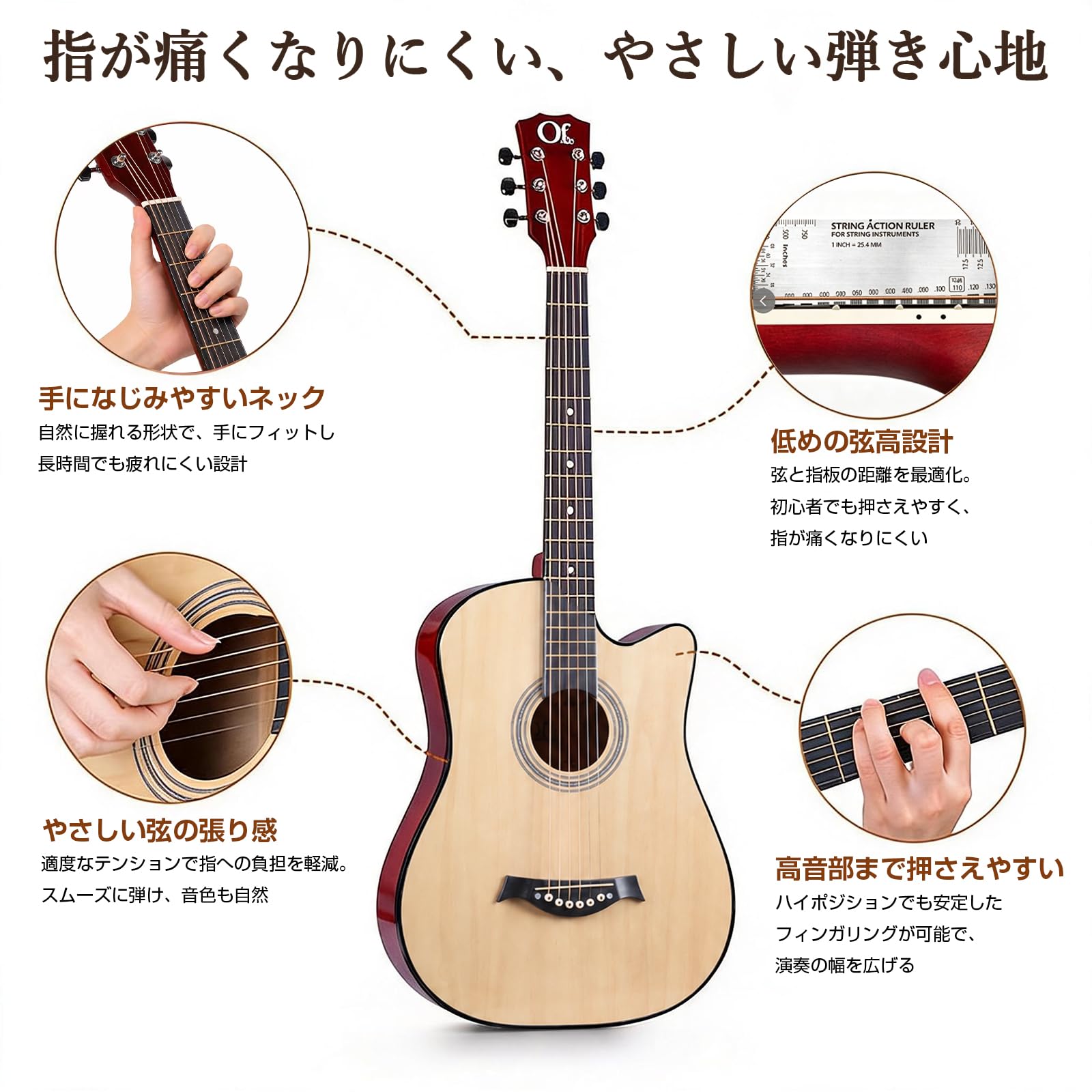 Amazon | アコースティックギター 初心者12点セット 入門 アコギ