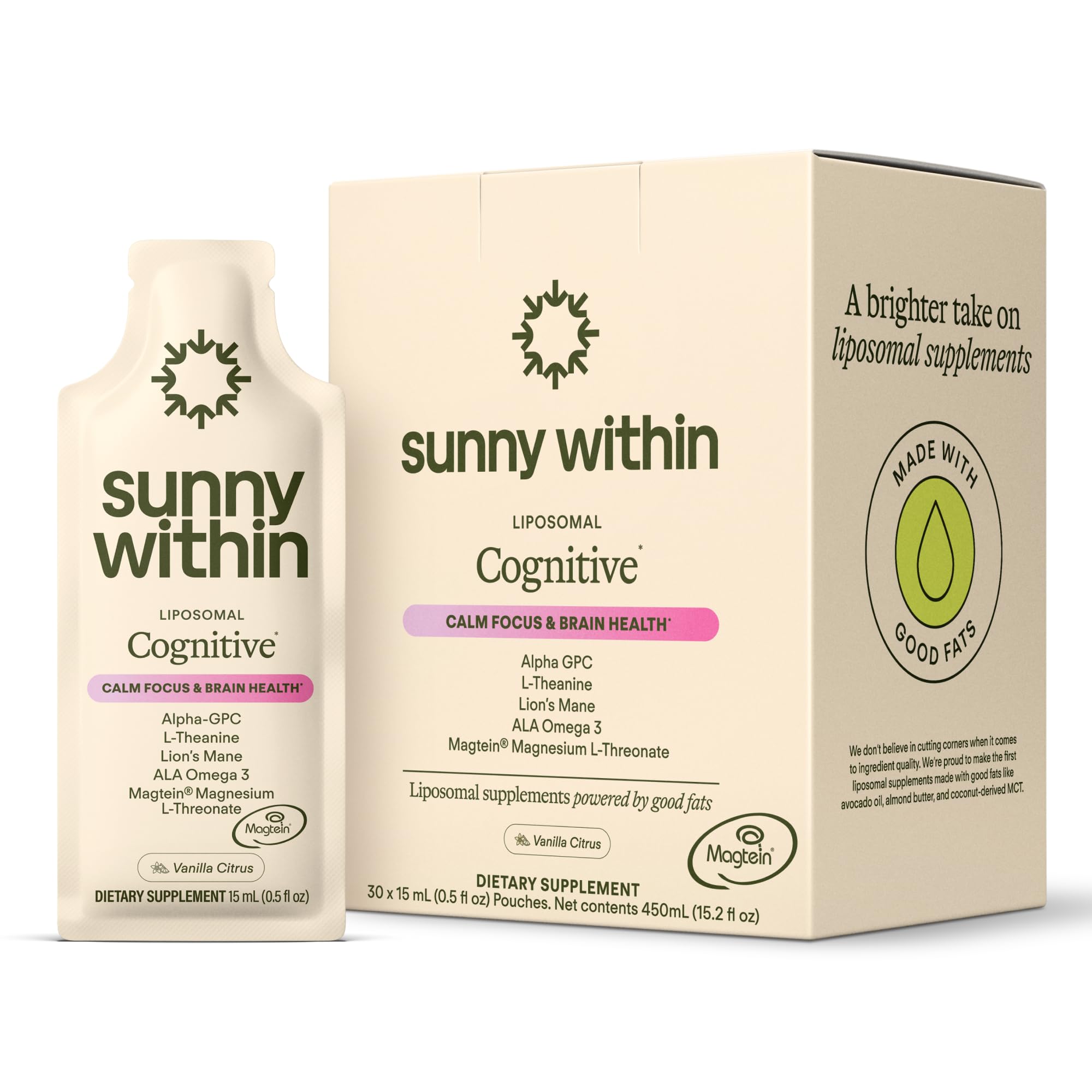 Liposomal Brain Health Supplement - Magnesium L-Threonate