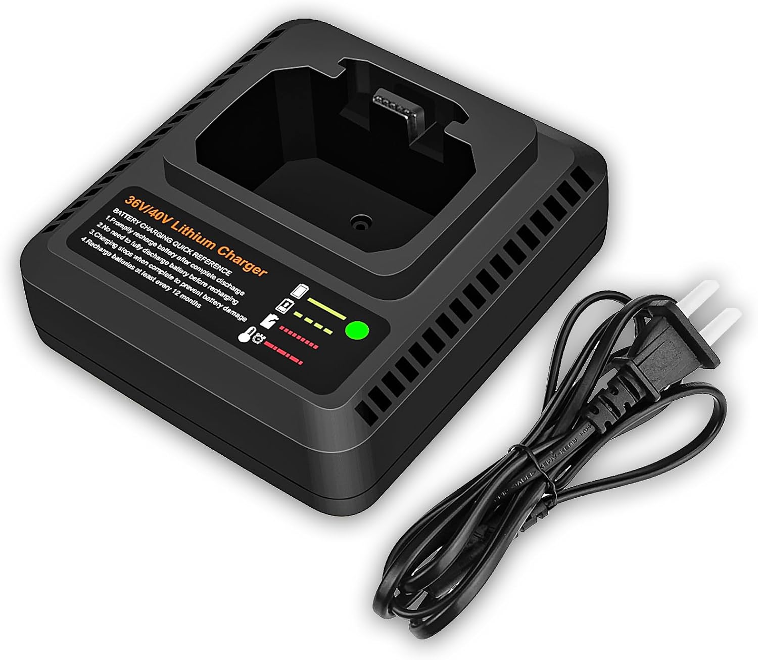 Fast Charger Compatible with Black and Decker 36V/40V